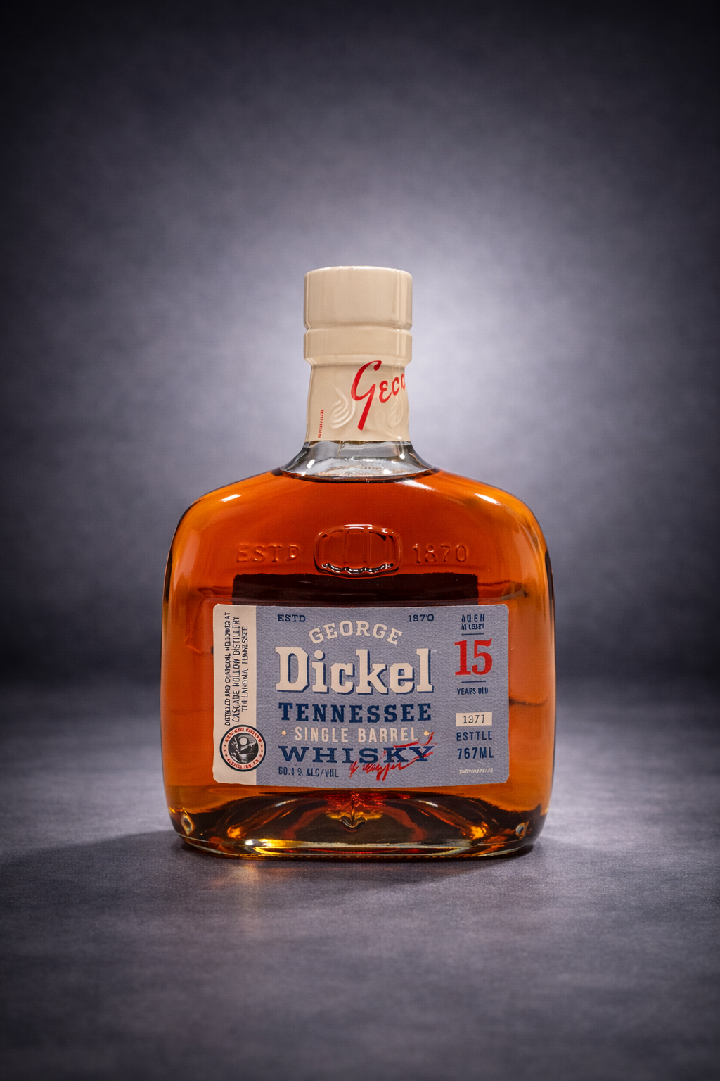 Geroge Dickel 15 Year Old Single Barrel